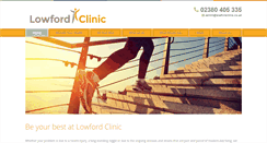 Desktop Screenshot of lowfordclinic.co.uk