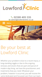 Mobile Screenshot of lowfordclinic.co.uk